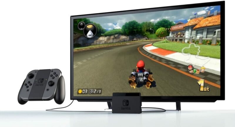Nintendo Switch Rouge/Bleu Néon 32Go Pack + Mario Kart 8 Deluxe + Donkey Kong: Tropical Freeze – Image 2
