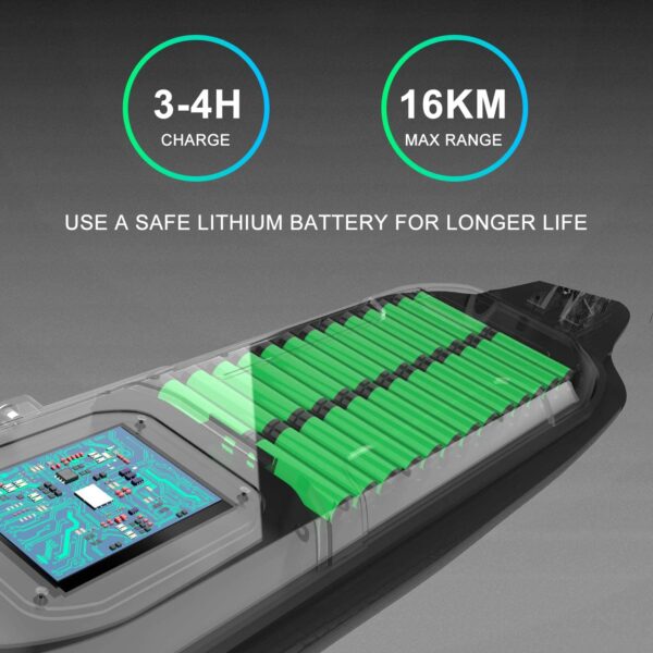 NEOMOTION Skateboard Électrique avec télécommande Planche à 4 Roues avec Batterie Durable, Longboard Moteur Puissant 400W, Design Léoprd Noir – Image 5