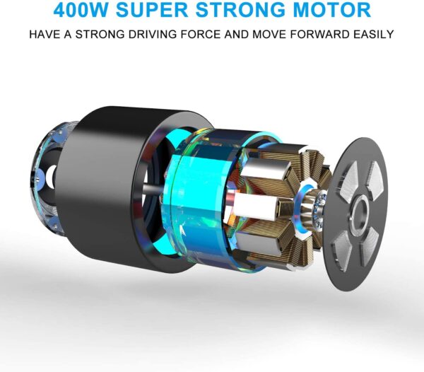 NEOMOTION Skateboard Électrique avec télécommande Planche à 4 Roues avec Batterie Durable, Longboard Moteur Puissant 400W, Design Léoprd Noir – Image 4
