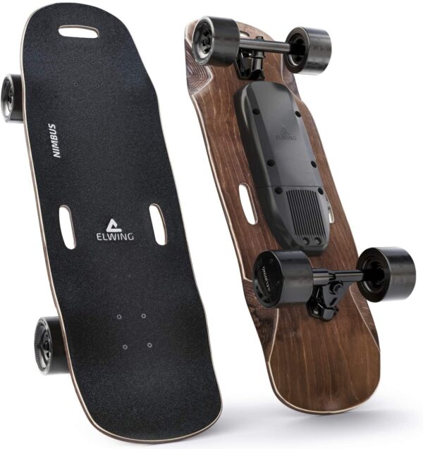 Elwing Boards - Skateboard Électrique Modulable - Powerkit Nimbus - Moteur Simple ou Double - Batterie Standard ou Longue Durée - IP65 É