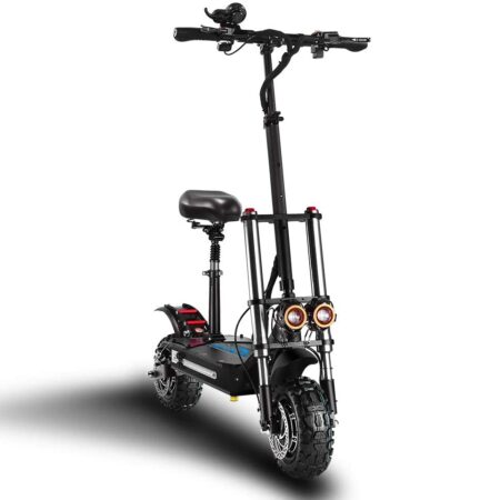 GUNAI Scooter électrique 5600W Double Moteur Double Suspension 85 km/h Scooter de Transport Pliable Pneu Tout-Terrain de 11 Pouces avec siège 60V32Ah Batterie Convient aux Amateurs de Tout-Terrain