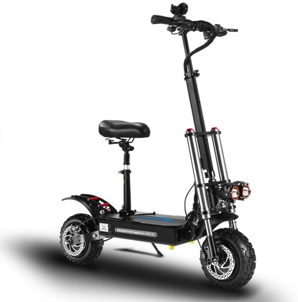 GUNAI Scooter électrique 5600W Double Moteur Double Suspension 85 km/h Scooter de Transport Pliable Pneu Tout-Terrain de 11 Pouces avec siège 60V32Ah Batterie Convient aux Amateurs de Tout-Terrain – Image 3