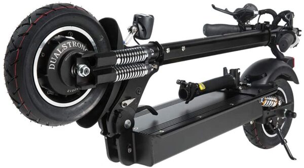 GUNAI Trottinette électrique 10 Pouces 2000W Scooter électriques Adulte Pliable Batterie au Lithium 52V 23.4AH avec Freins à Double Disque LED Lumière et HD Display(Noir) – Image 6