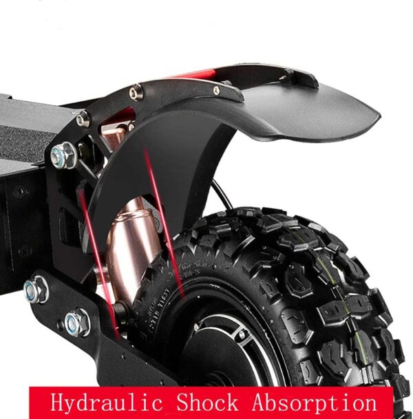 GUNAI Scooter électrique 5600W Double Moteur Double Suspension 85 km/h Scooter de Transport Pliable Pneu Tout-Terrain de 11 Pouces avec siège 60V32Ah Batterie Convient aux Amateurs de Tout-Terrain – Image 5