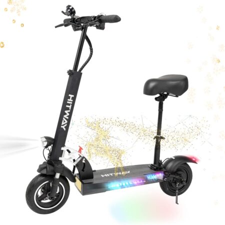 HITWAY Trottinette Électrique Adulte, 800W Moteur Trottinette Adulte Pliable 45 km/h, Scooter Electrique Adulte avec Roues de 10 Pouces, Longue portée 40 km